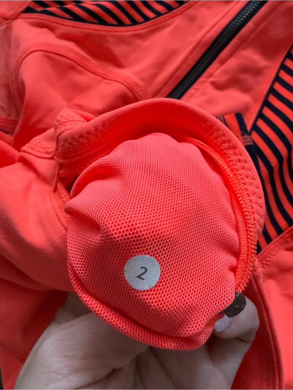 Lululemon Forme Jacket Light Flare / Classic Stripe Light Flare Inkwell / Inkwel